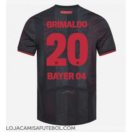 Camisa de Futebol Bayer Leverkusen Alejandro Grimaldo #20 Equipamento Principal 2025-26 Manga Curta